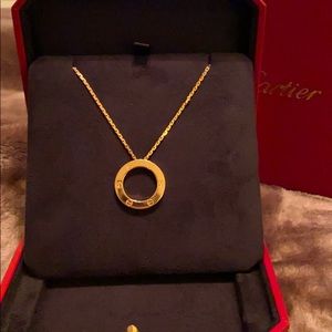 Cartier LOVE necklace,rose gold
